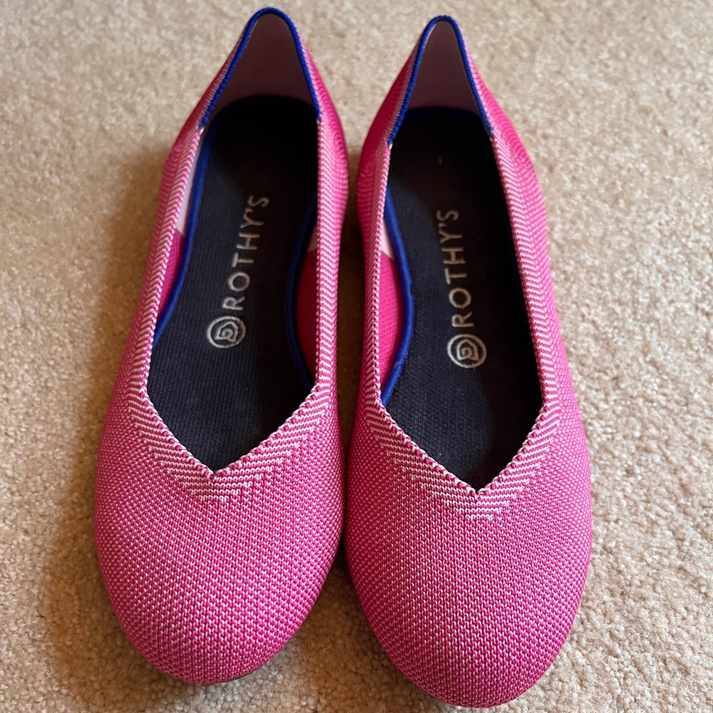 ROTHY’S Pink Flats - Excellent Condition, Sz 9